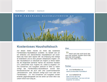 Tablet Screenshot of freeware-haushaltsbuch.de